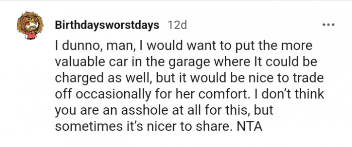 It would be nice to trade off occasionally