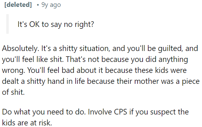 They need to take necessary action, even involving CPS if needed.