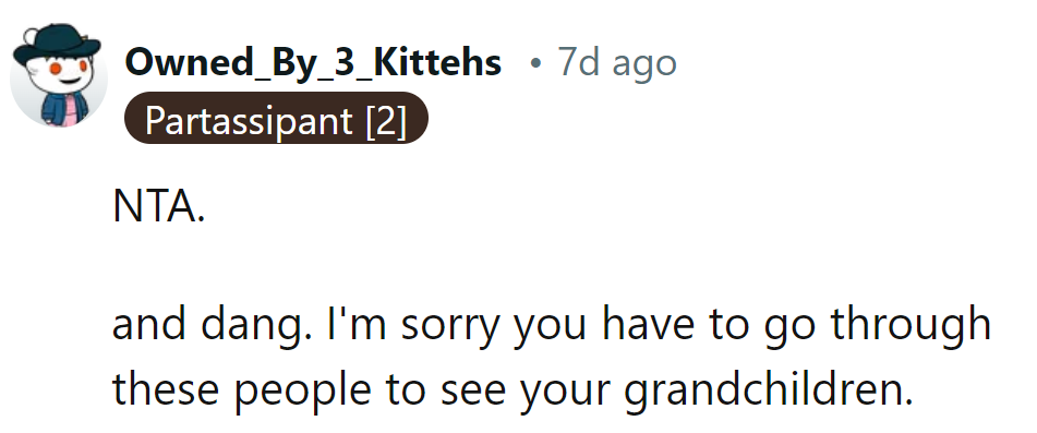 Grandkids are the silver lining in a storm of drama.