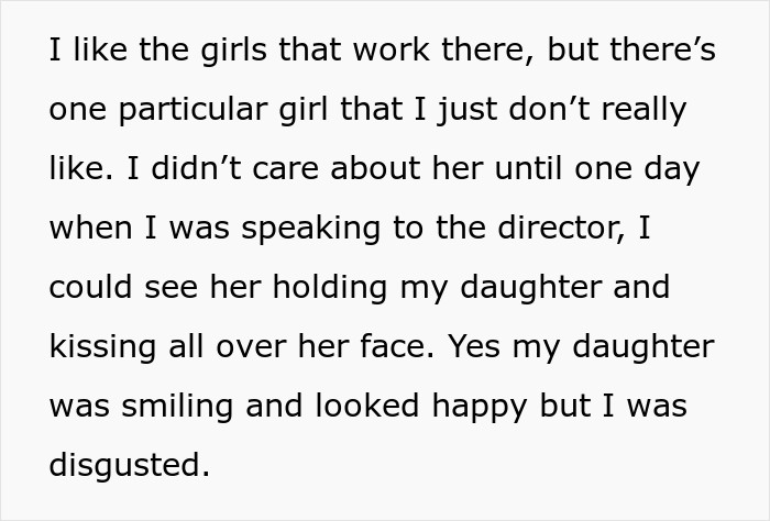 When OP saw the worker kissing all over her daughter's face during pandemic.