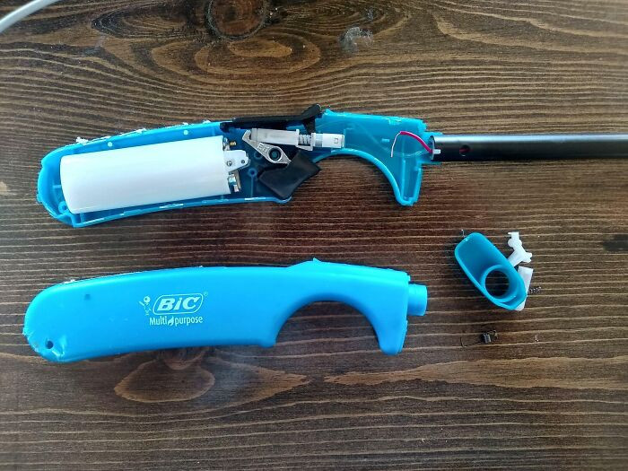 29. When the person opened the lighter, they discovered that there was simply another lighter contained within it.