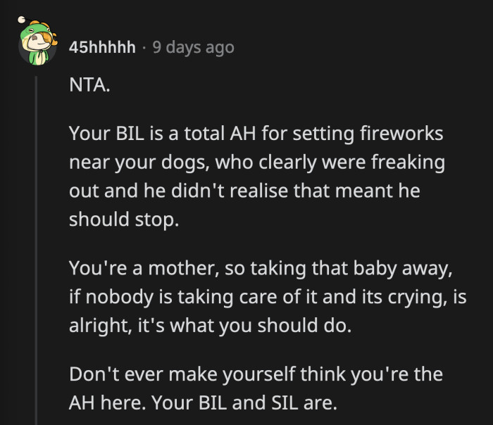 They're trying very hard to convince OP that this is her fault, but these Reddit comments should help her remember whose fault it really is.