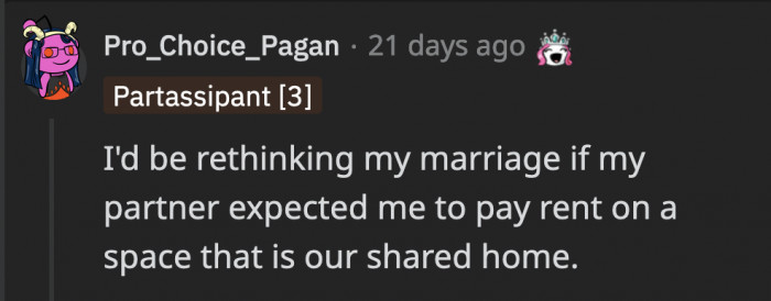 With all these suggestions on how to make it fair or help OP’s husband see what’s wrong with his actions, Redditors acknowledge how painful this must be for her