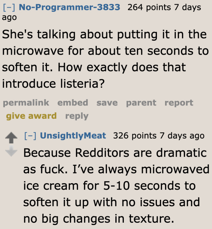 But others won't believe the previous statement.