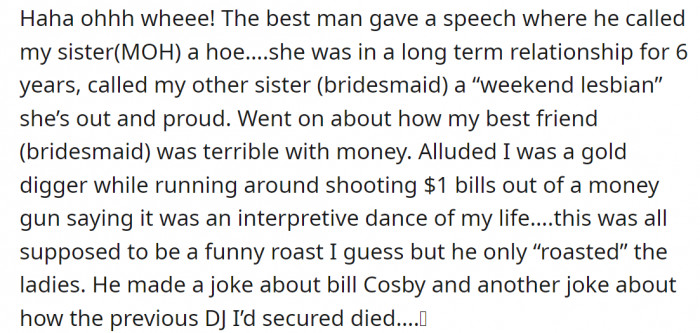 34. Haha, a lot of things: