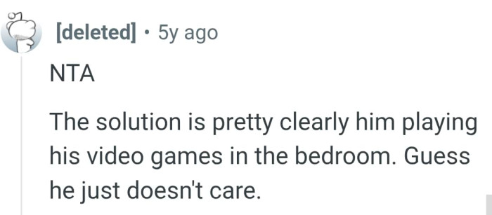 OP's husband just doesn't care