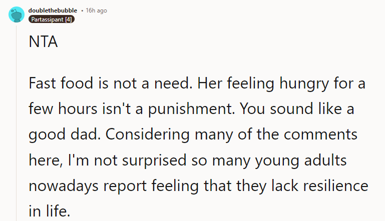 You sound like a good dad.