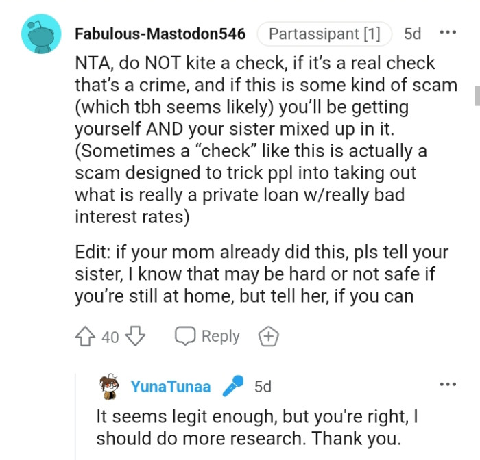 Taking out what is really a private loan