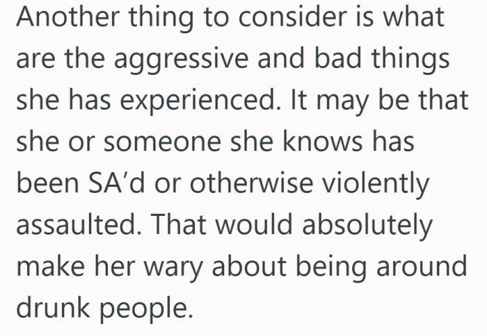 There might be a deeper reason behind her reaction that he hasn’t fully seen yet.