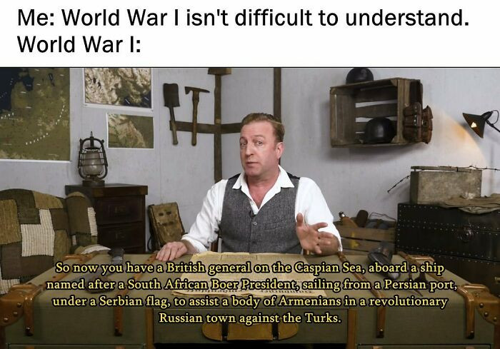 2. Just when you thought history couldn’t get more confusing… enter WW1