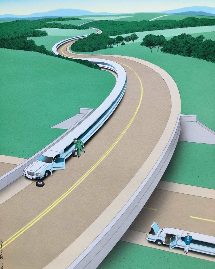 1. A stretched limousine