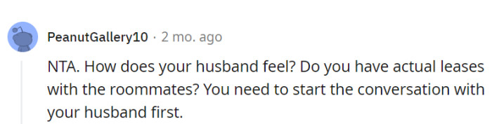 Talk to your husband, OP!