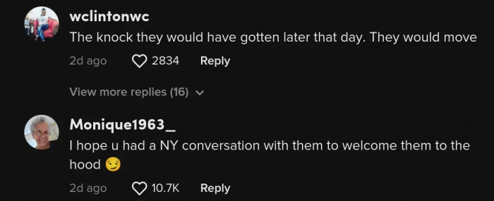 Some had amusing comments: