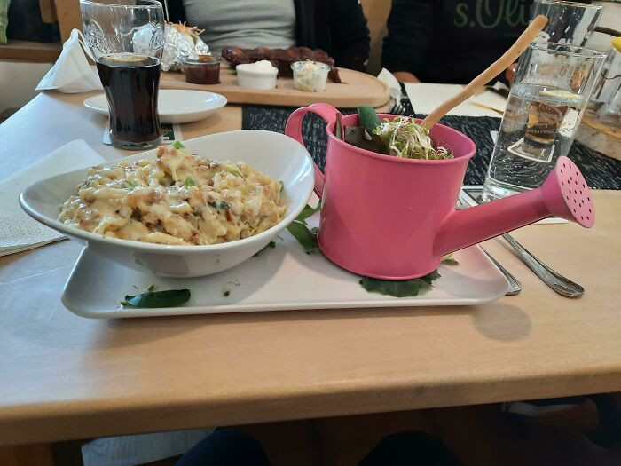 26. When Your Salad Arrives in a Watering Can