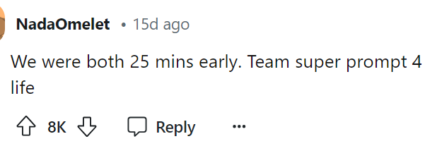 This was the first comment, and we definitely think that both of them being really early was probably a sign that they were in the right place.
