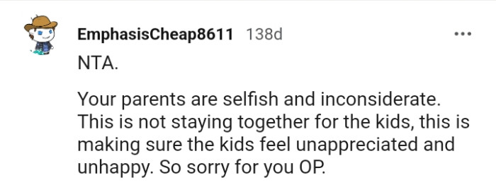 And the Comments from Other Redditors Roll In...