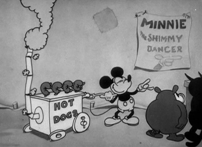 31. Mickey Mouse's first set of words was 