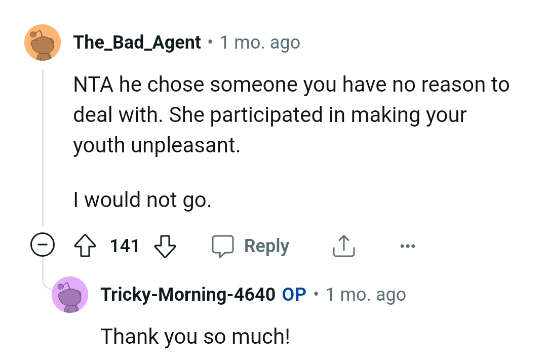 This Redditor Would Not Go Either