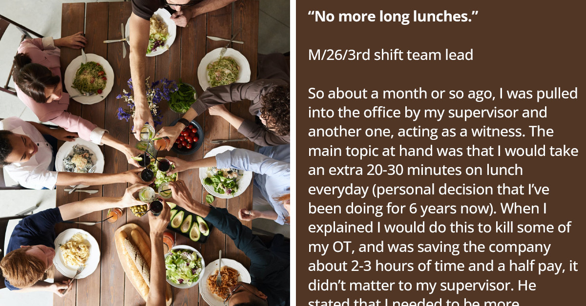 Boss Uses Tricks To Reduce Long Lunchtimes Backfired, Allowing Employees To Get A Higher Paycheck