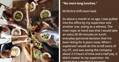 Boss Uses Tricks To Reduce Long Lunchtimes Backfired, Allowing Employees To Get A Higher Paycheck