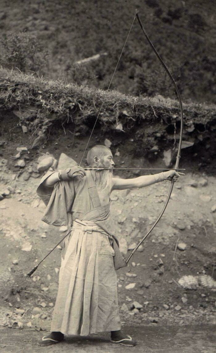 "Portrait Of Japanese Archer, 1910s"