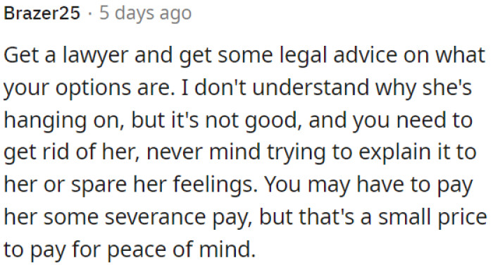 OP needs to seek legal counsel to explore his options.