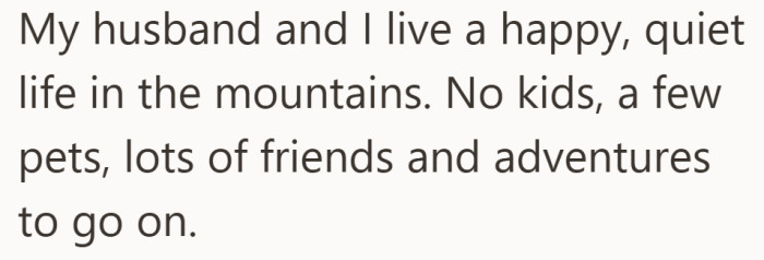 A quiet lifestyle is established early, which makes what comes next feel like a sharp contrast.