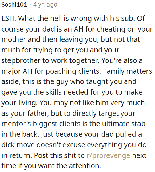 Both the father and child are behaving poorly.