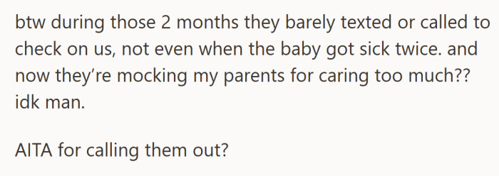 The irony hits hard — the ones who didn’t call think caring too much is the real offense.