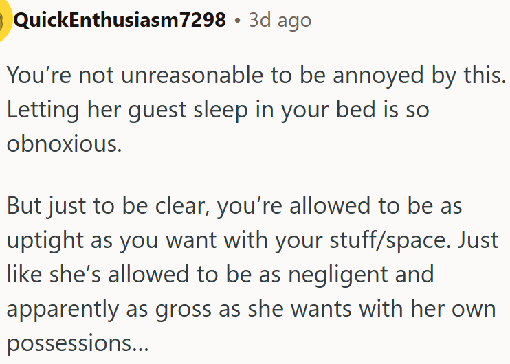 OP has every right to be annoyed.