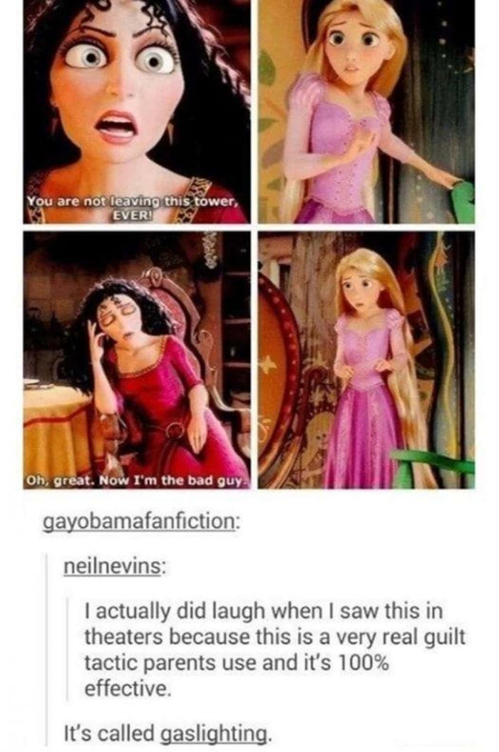 13. When Mother Gothel used a guilt tactic that parents often employ to gather sympathy from their kids, even when they're the ones in the wrong.