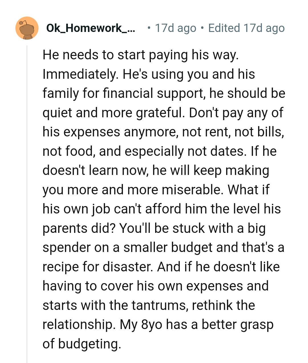 He'll Keep Making the OP More Miserable