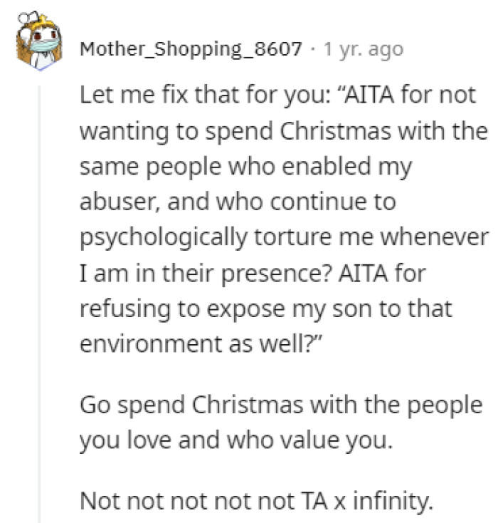 Enjoy your Christmas, OP