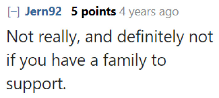 There's no way an employee could support their family with this wage.