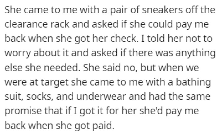 At first, Isabella was hesitant, but it was obvious that this little girl was in need and that she couldn't miss out on this opportunity