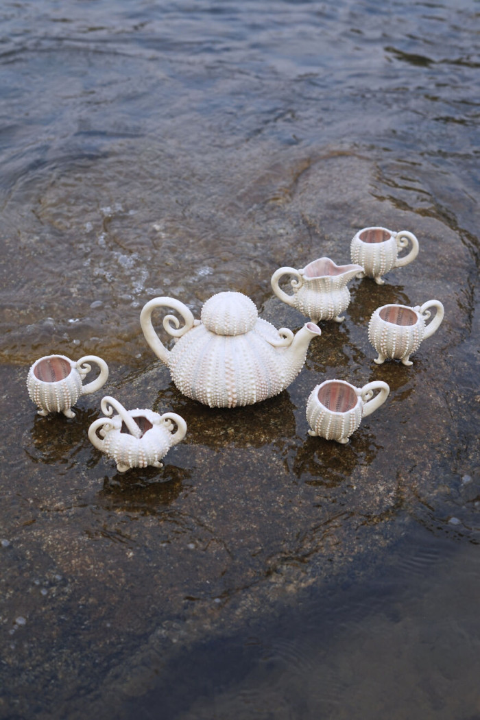 12. Tea sets inspired by sea urchins