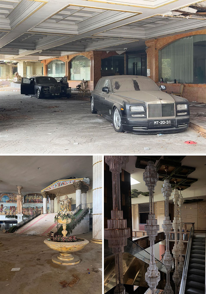 "Found The Most Absurd Abandoned Hotel With Many Luxury Cars"