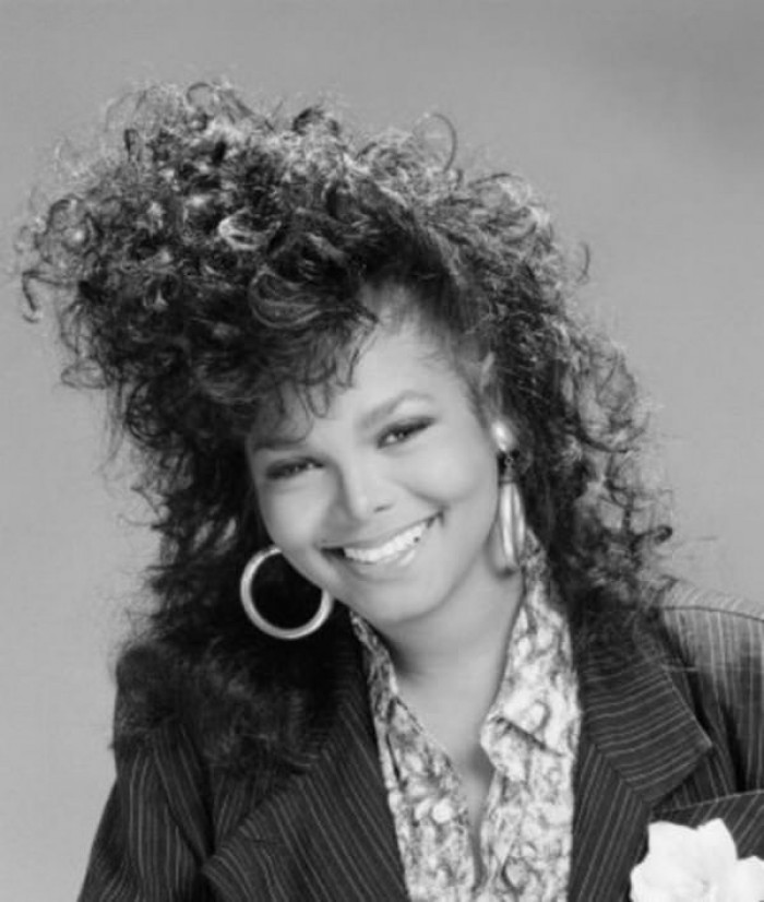 54. Janet Jackson knew how to rock the big hairstyle in the ’80s
