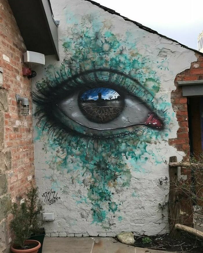 "After Visiting Every Gallery Within A 200-Mile Radius And Receiving 'No' From All Of Them, A Man Known As My Dog Sighs Lost Sight Of His Dream. Banksy's Stenciled Rat Inspired Him To Try Again, With A Different Approach. He's Now One Of The Most Respected Street Artists In The UK"