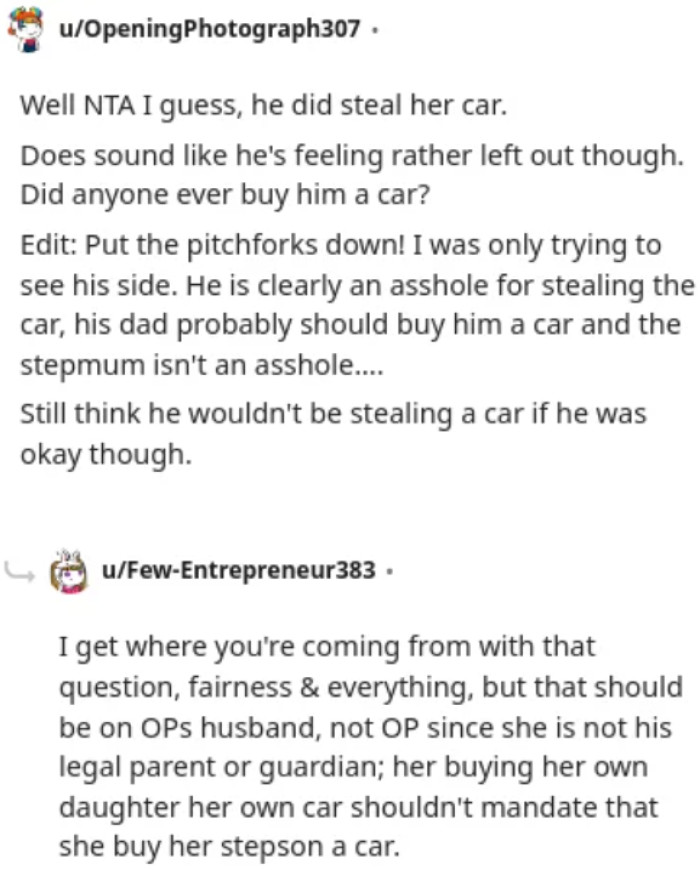 Some Redditors want to see both sides of the story.