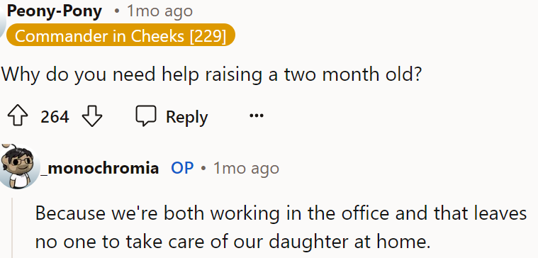 The OP explained why they needed help