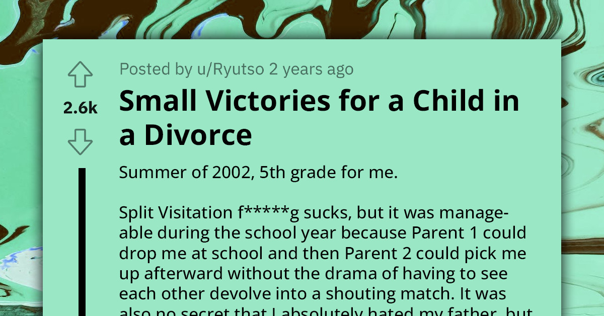 Man Shares How He Gave His Authoritative Dad The Shock Of His Life By Choosing To Stay With His Mom On His Custody Day