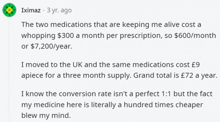 10. Just think about how much this person saves for something that they need to survive