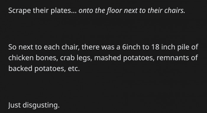 ... and that is just disgusting