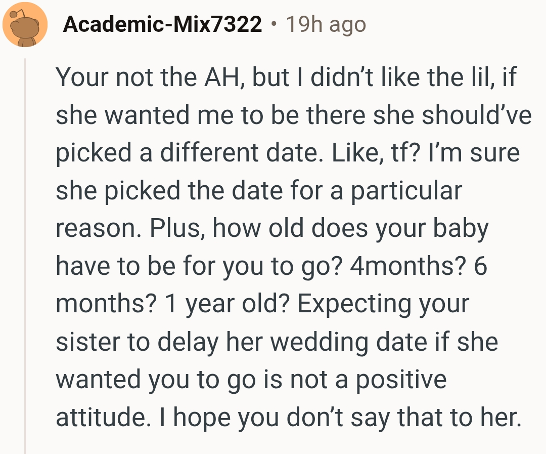 OP's sister must have picked the date for a particular reason