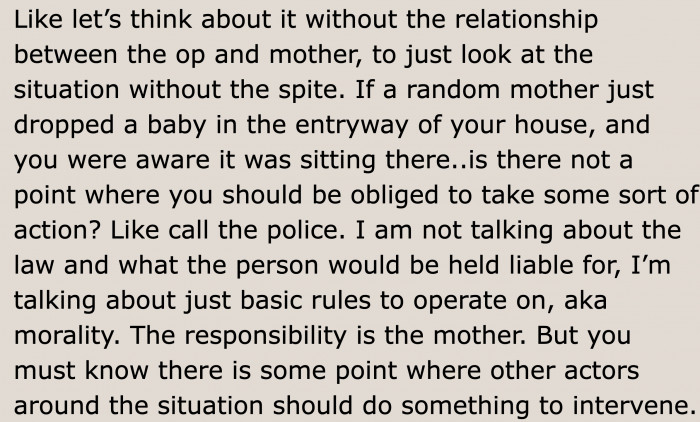 For some reason, everybody in the situation forgot their responsibility.