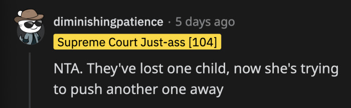 If They Continue Ignoring OP's Pain, They Will Lose Their Chance at Having a Relationship with Her