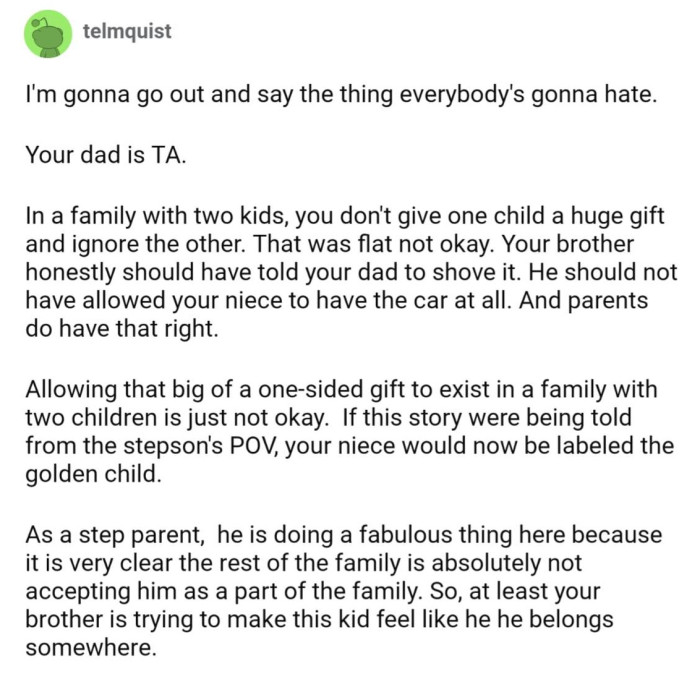 If the story was told from the stepbrother's POV, would people feel differently?