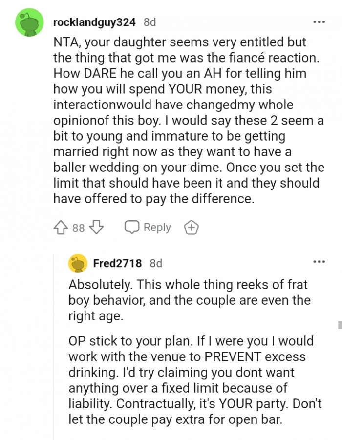 They should have offered to pay the difference