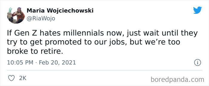 8. We're too broke to retire